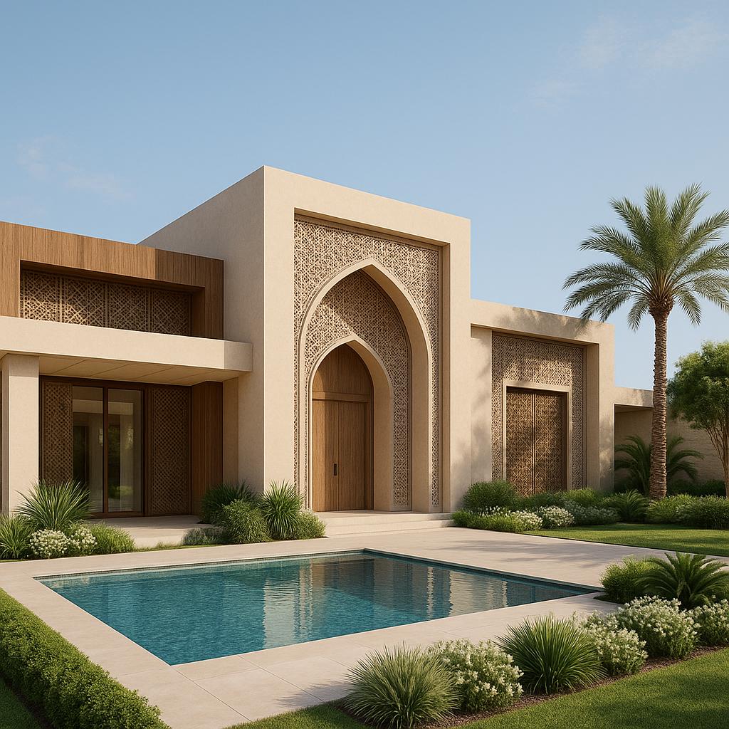OBRA RESIDENCIAL DE LUXO – ESTILO ÁRABE CONTEMPORÂNEO